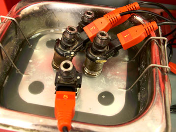 чистка форсунок в ультразвуковой ванне